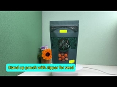 Envases de ventanas con revestimiento de papel aluminio de primera calidad en bolsas de pie personalizadas para envases de alimentos con goma de dulces