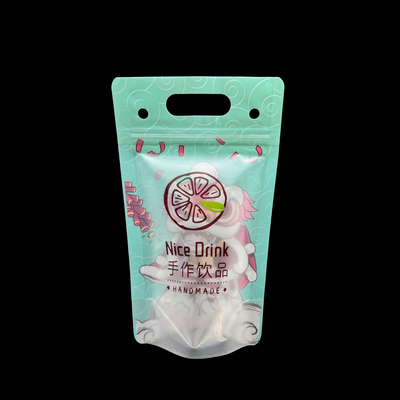 comprar Bolsas de plástico reutilizables de un lado transparentes con agujeros de paja y agujeros colgantes para adultos Fit Smoothie Bebida helada Frutas online manufacture