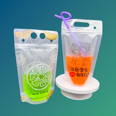 comprar Bolsas de plástico para bebidas personalizadas con cerradura y pajillas online manufacture