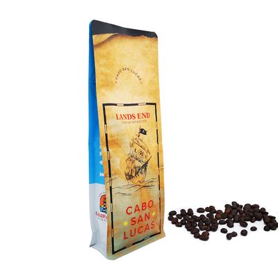 comprar 500 gramos 1.1 LB Matte Flat Bottom Bolsas Bolsa con la cremallera para el embalaje de granos de café online manufacture