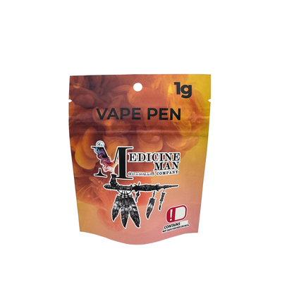 comprar Bolsas de aluminio con revestimiento de papel aluminio de 1 g personalizadas resistentes a los niños Bolsas de Mylar con superficie mate de cierre de cremallera online manufacture