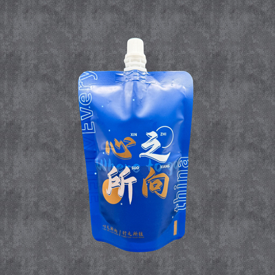 comprar 8 oz Bolsas de boca impresas personalizadas a prueba de fugas reutilizables para bebidas embalaje líquido online manufacture