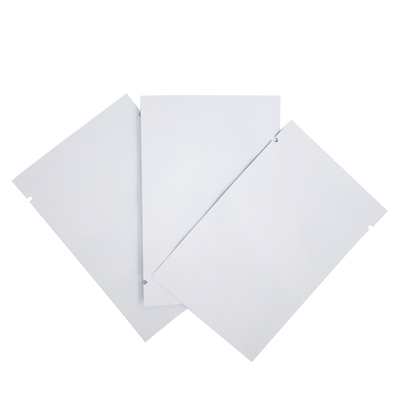 comprar Envasado con papel de aluminio Flat 3 Side Seal Sello al vacío Matte White Mylar Bags Bolso para alimentos, bocadillos, embalaje de accesorios online manufacture