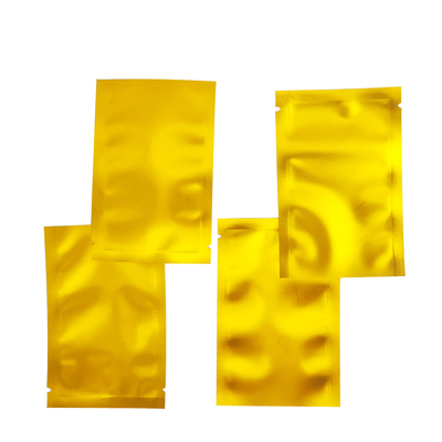 comprar Bolsas de papel de Mylar plana abierta con tapa metálica de oro impresa para alimentos, accesorios de almacenamiento online manufacture