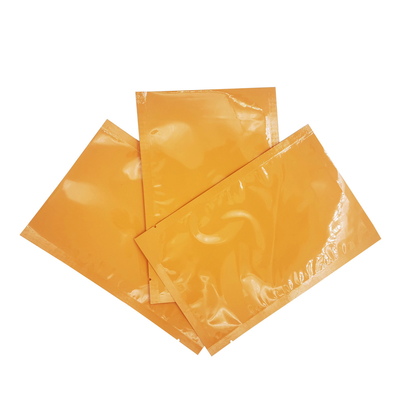 comprar Bolsas planas personalizadas de color naranja brillante laminadas con papel de aluminio para máscara facial, embalaje de crema facial online manufacture