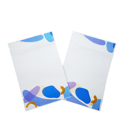 comprar Bolsas de embalaje de plástico a prueba de luz impresas a medida con sello de 3 lados de papel de aluminio revestido con máscara facial online manufacture