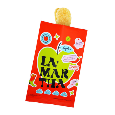 comprar Bolsa de almohada sellada de plástico impermeable al aceite con revestimiento trasero para papas fritas, papas fritas, bocadillos, envases de alimentos secos online manufacture