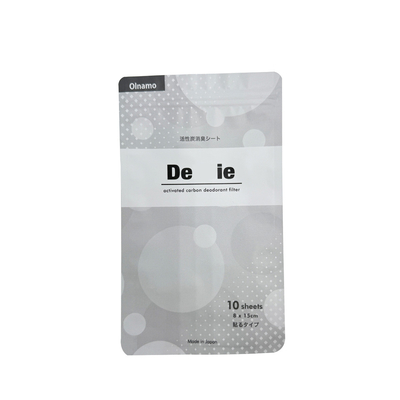 comprar Bolsa plana de aluminio gris mate laminada con sellado de 3 lados con cremallera online manufacture