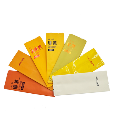 comprar Color amarillo a prueba de olor hermético mate Mylar atrás sellables de calor lateral Gusset bolsa de aluminio para el té online manufacture