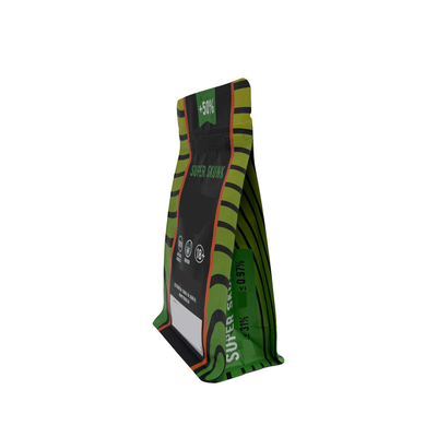 comprar Bolsas de embalaje de hierbas florales con fondo plano de lateral, revestidas con papel aluminio, con embalaje de alimentos con cremallera reabreble online manufacture