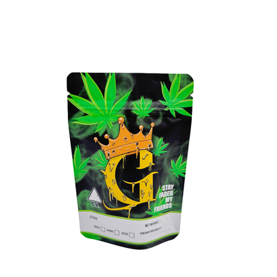 comprar Caramelos personalizados Mylar Ziplock Bolsas de almacenamiento de alimentos 3.5g Reabreble online manufacture
