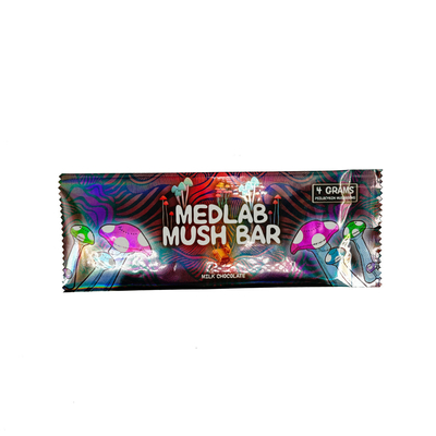 comprar 4 gramos Bolso de sello de aleta holográfica con muesca de lágrima dentada en la parte superior inferior para la leche de chocolate de barras de champiñones envasado de dulces online manufacture