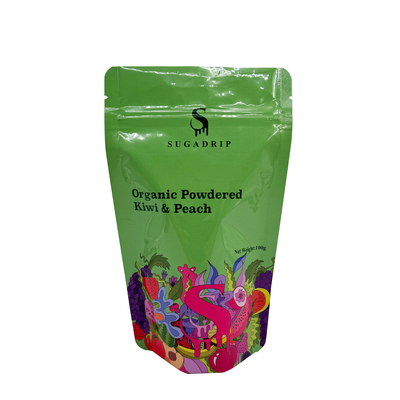 comprar Bolsas para el embalaje de polvo de frutas orgánicas con cremallera verde brillante online manufacture