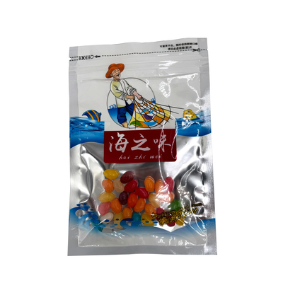 comprar Un lado plateado Un lado transparente Bolsas de Mylar Impresas a medida con ventana de cremallera Para embalaje de sebo de pesca de pescado online manufacture