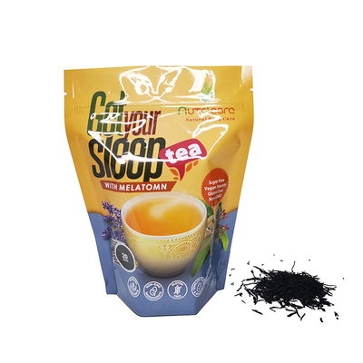 comprar Diseño personalizado de aluminio de papel laminado de té Stand up bolsas de embalaje para fresco Hojas de té sueltas Hojas de té de café Grano de comida online manufacture