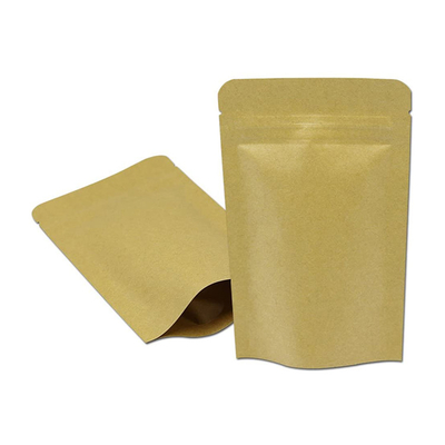 comprar Papel Kraft de aluminio laminado de aluminio a prueba de luz, papel marrón, bolsas de pie para hojas de té, café, granos, embalaje de alimentos online manufacture
