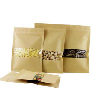 comprar A prueba de olor bolsa de sellado de 3 lados plana con ventana transparente con cremallera para frutos secos online manufacture
