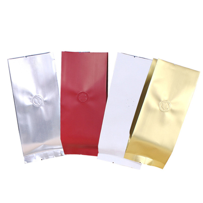 comprar Cuatro lados sellados bolsas de café de pie con válvula 1lb 2lb barrera de oxígeno a prueba de humedad online manufacture