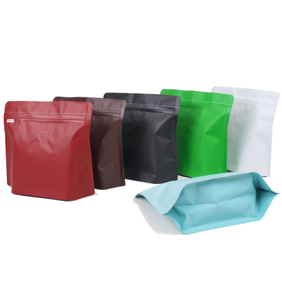 comprar Impresión de grabado cuadrado de fondo con cremallera de rebloqueo Bolsas de café de pie con válvula online manufacture