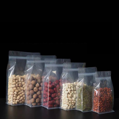 comprar Bolsa de plástico a prueba de olor cuadrado de fondo lateral con cierre de cerradura para almacenamiento de alimentos online manufacture