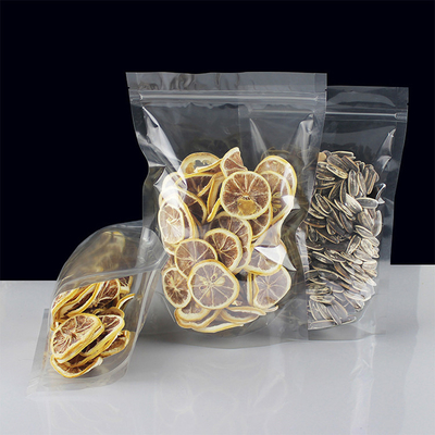 comprar Bolsas transparentes con cremallera a prueba de olor con muesca de rasguño para envases de alimentos online manufacture