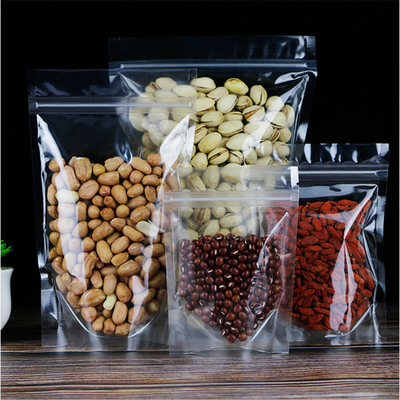 comprar Bolsas de plástico transparentes y recubribles con cerradura por cremallera con muesca para caramelos, bocadillos, frutas secas y envases de alimentos online manufacture