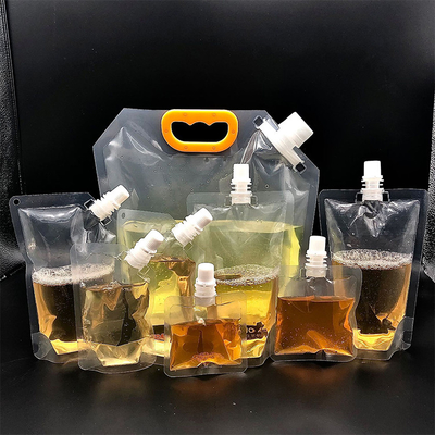 Bolsas de plástico de calidad alimentaria con boca para contener bebidas y líquidos