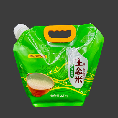 2.5 L Bolsas de empalme de líquido personalizadas con mango para embalaje de bebidas