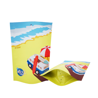 Envases flexibles exteriores de papel de aluminio UV con puntos personalizados Impresos para pollo, carne de res y carne seca envases de alimentos