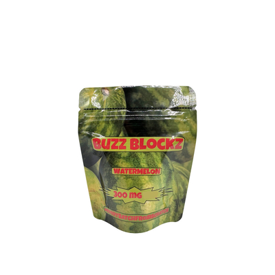 3.5 Bolsas y bolsas de apoyo con revestimiento de papel digital impreso a medida para el embalaje de gomitas de dulces con sabor a sandía