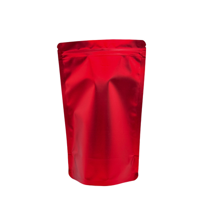 Bolsas de aluminio recubiertas de papel rojo mate para almacenar alimentos